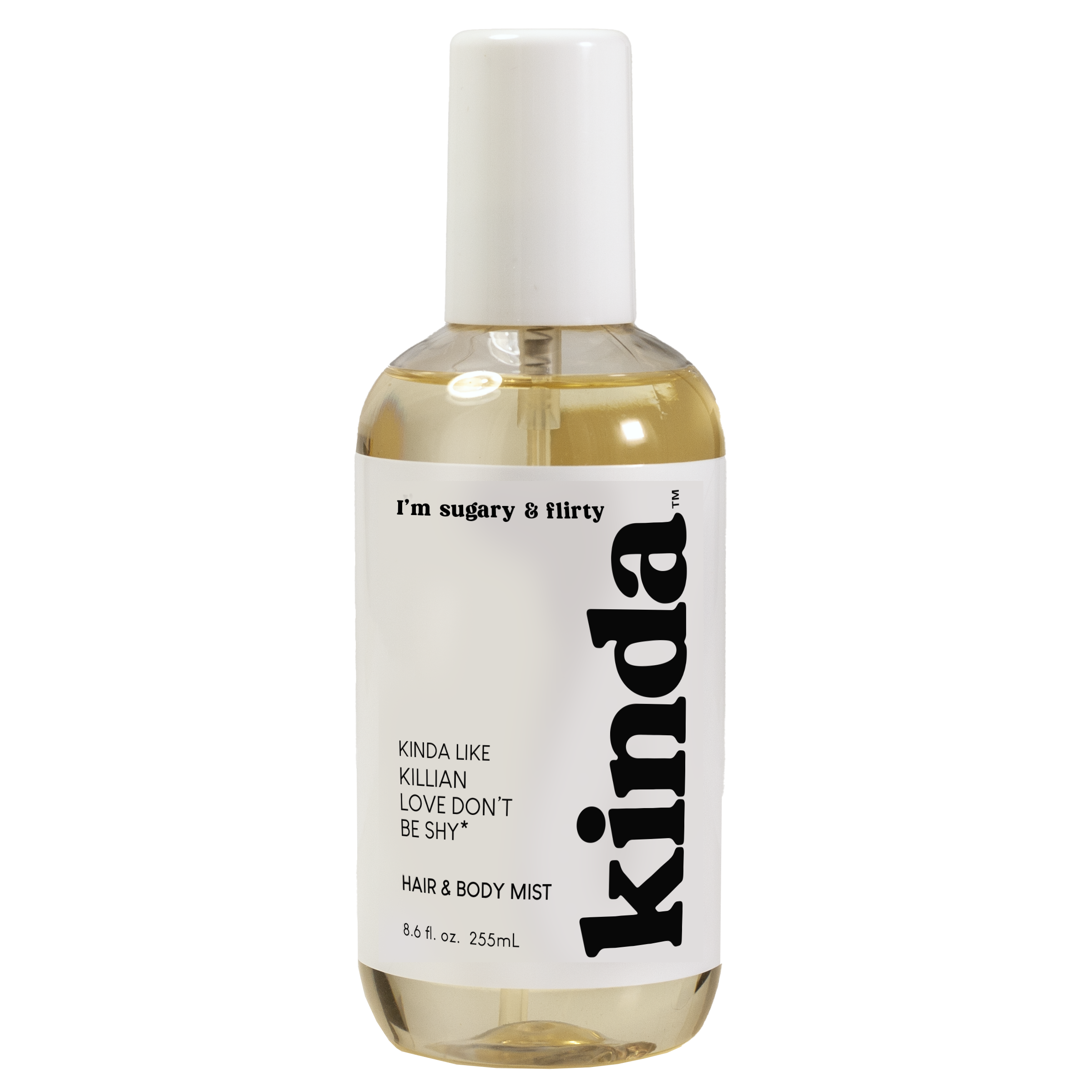 KINDA I'm Sugary & Flirty Hair & Body Mist, kinda like Killian Love Don't Be Shy*, 8.6 fl.oz.