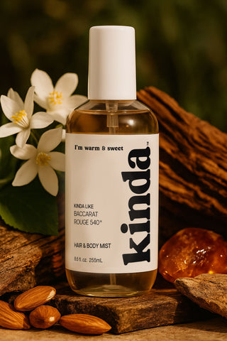 KINDA I'm Warm & Sweet Hair & Body Mist, kinda like Baccarat Rouge 540*, 8.6 fl.oz.