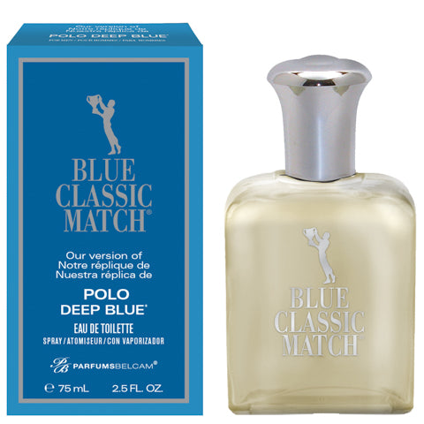 Blue Classic Match Eau de Toilette Spray, version of Polo Deep Blue* –  belcamshop