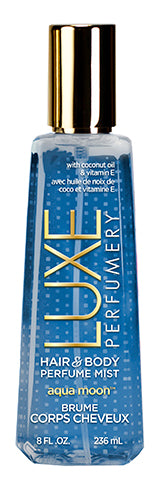 LUXE PERFUMERY Aqua Moon Hair & Body Perfume Mist 236 mL, 8.0 FL. OZ.