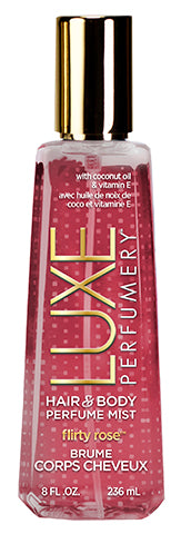 LUXE PERFUMERY Flirty Rose Hair & Body Perfume Mist 236 mL, 8.0 FL. OZ.