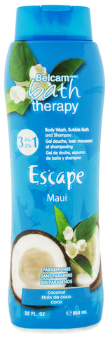 Samui Coconut 3 in 1 Shampoo, Body Wash, Bubble Bath - Satira